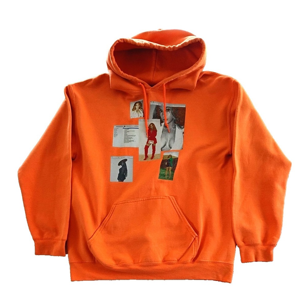 Beyonce Official Hoodie Orange Size Medium 2017 Rare 100% Cotton